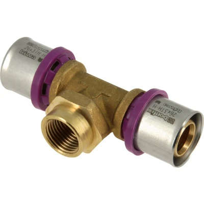 Afbeelding van BONFIX Alu pers messing perskoppeling T stuk 26 x 1 met