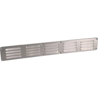 Afbeelding van Nedco schoepenrooster omgezette rand alum. 650 x 90 mm blank