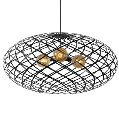 Afbeelding van Lucide WOLFRAM Hanglamp 3xE27 Zwart