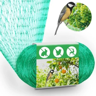 Afbeelding van vogelbeschermingsnet, 4 x 12 m, tuinnet, duivennet, beschermingsnet, voor planten, vijvers, fruit, groenten, vijver, 2 cm