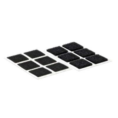 Afbeelding van Velcro Brand vierkanten zelfklevend 25 mm zwart 24 stuks