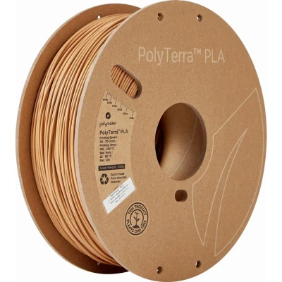 Afbeelding van Polymaker 70976 PolyTerra Filament PLA kunststof Gering kunststofgehalte 1.75 mm 1000 g Hout bruin (zijdemat) 1 stuk(s)