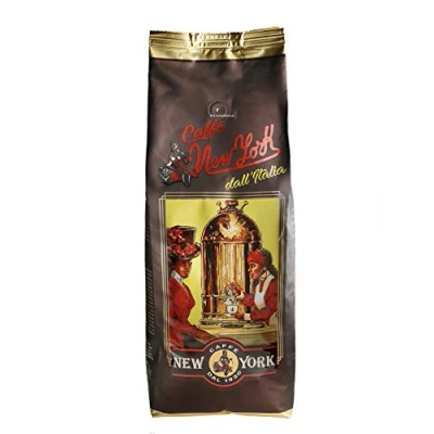 Afbeelding van Caffè New York EXTRA P koffiebonen, sterke en smaak, Arabica korrels robuust, voor het malen, Italiaanse espresso, barmix hoge kwaliteit sinds 1930 1 kg, bonen