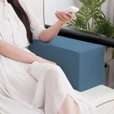 Afbeelding van Xpnit Sofa armleuning, steunkussen voor hoofd/lumbaal, vierkant, hoofdsteun, kussen, steunkussens, kussen arm/hoofd/lumbale (15 x 15 40 cm, marineblauw)