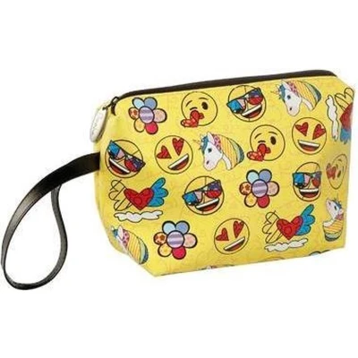 Afbeelding van Goebel® Emoji® by BRITTO® Make up tasje &quot;Summer Feelings&quot; Toilettas, kunstleer, 18cm