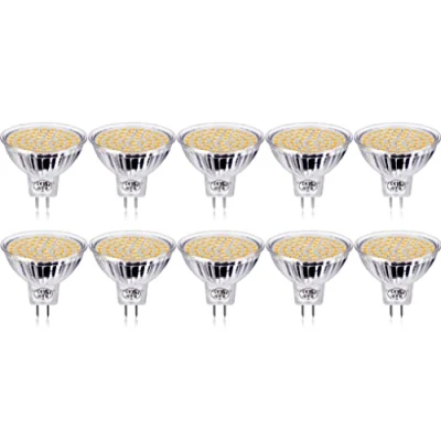 Afbeelding van GVOREE MR16 GU5.3 LED lampen, 450 lumen, vervanging voor 40 W halogeenlampen, 5 W, 12 V AC/DC, warm wit, 120 stralingshoek, spot 10 stuks