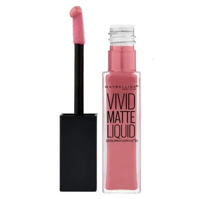 Afbeelding van Maybelline Vivid Matte Liquid 05 Nude Flush Roze Lippenstift