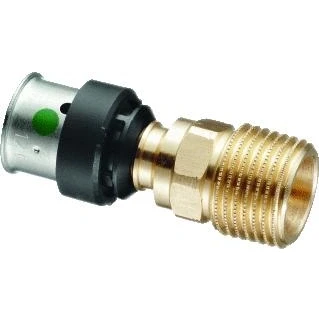 Afbeelding van Viega Smartpress overgangsstuk brons 20 mm pers x 3/4&quot; bu.dr. (gas)