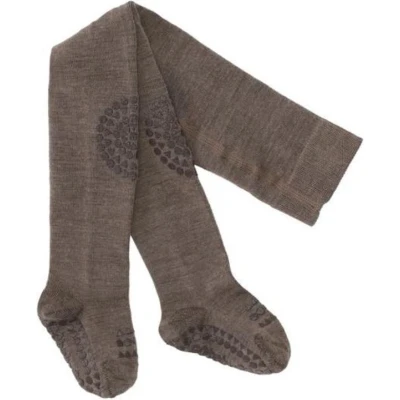 Afbeelding van GobabyGo Wollen Maillot Maillots Brown Melange 6 12M