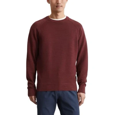 Afbeelding van Marc O&#039;Polo heren Fijngebreide pullover met ronde hals in de kleur Bordeauxrood, maat: XXL