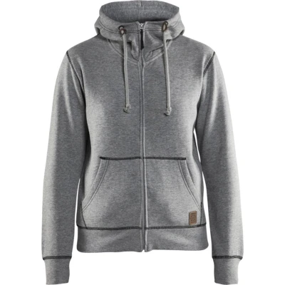 Afbeelding van Blaklader Dames hooded sweatvest 3373 1157 Grijs Mêlee XXL