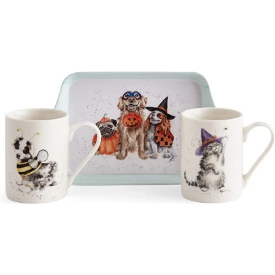 Afbeelding van Trick or Treat Set mokken &amp; Tray