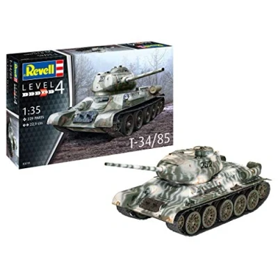 Afbeelding van 1:35 Revell 03319 T 34/85 Tank Plastic Modelbouwpakket