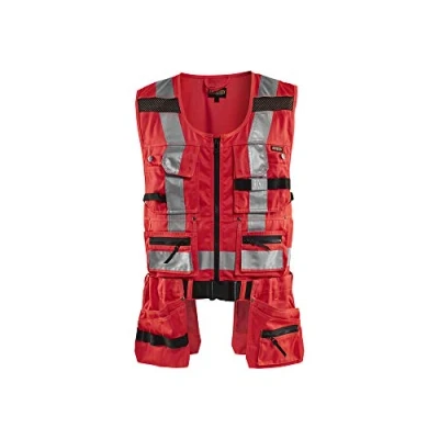 Afbeelding van Blaklader 303218045500M High Vis gereedschap vest, rood, maat M