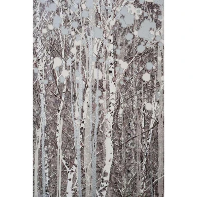 Afbeelding van Art for the Home Canvas Schilderij Bos Grijs/groen 100x70 cm