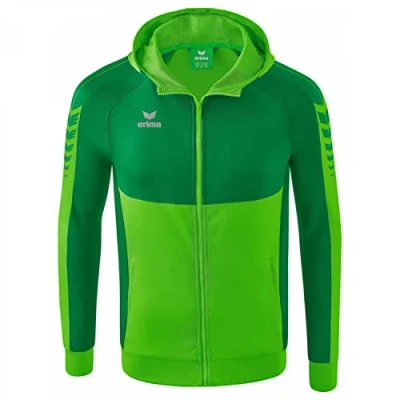Afbeelding van Six Wings trainingsjack met capuchon green/smaragd / XXL