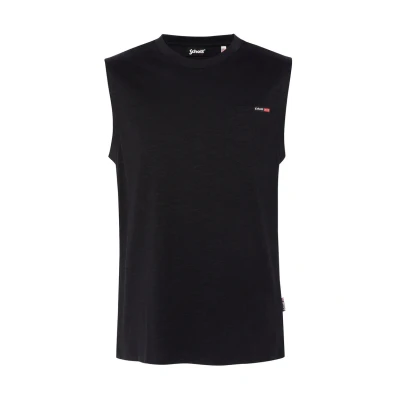 Afbeelding van Schott SANS Manche Effet FLAMMÉ Top, Heren, Maat: XL, Noir