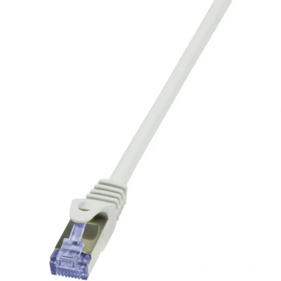 Afbeelding van LogiLink CQ4062S RJ45 Netwerkkabel, patchkabel S/FTP 3.00 m Grijs Vergulde steekcontacten, Vlambestendig, Snagless 1 stuk(s)