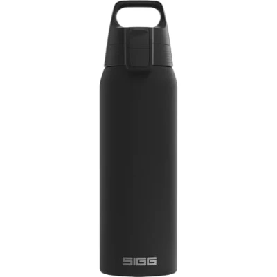 Afbeelding van SIGG Geïsoleerde drinkfles Shield Therm One Black Geschikt voor koolzuurhoudende dranken Lekvrij Vaatwasmachinebestendig BPA vrij 90% gerecycled roestvrij staal Zwart 0.75L