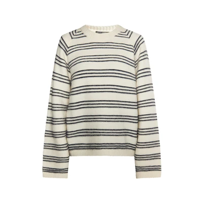 Afbeelding van DREIMASTER Vintage Dames Gebreide Trui M/L / Off White Marine 52% Polyacryl 25% Nylon 23% Polyester