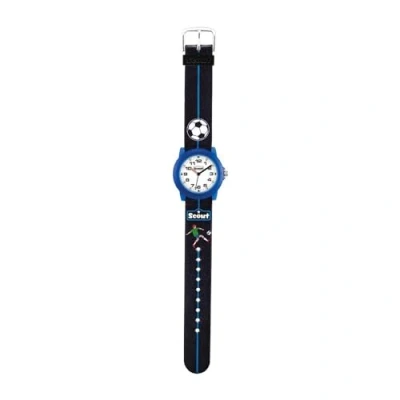 Afbeelding van Scout Kwartshorloge Crystal, 280305000 met voetbal motief, ook ideaal als geschenk