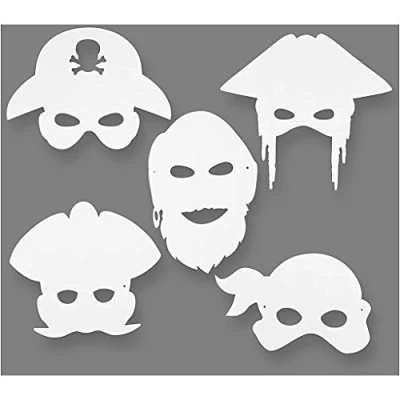 Afbeelding van Creotime Piratenmaskers H: 16 26 Cm B: 17,5 26,5 Stuks