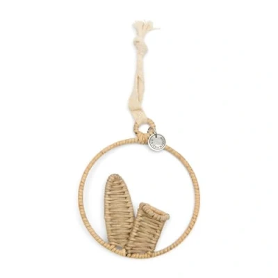 Afbeelding van Riviera Maison Rustic Rattan Bunny Ears Ornament Naturel 9.5x1.0x11.5 cm