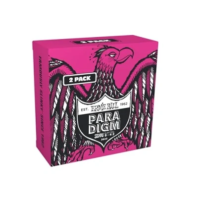 Afbeelding van Ernie Ball Super Slinky Paradigm Snaren voor elektrische gitaren 2 Pack 9 42 Gauge