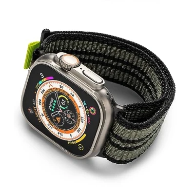 Afbeelding van Geschikt voor Ringke Sports Apple Watch 1 / 2 3 4 5 6 7 8 9 SE Ultra 49MM 45MM 44MM 42MM Bandje Groen