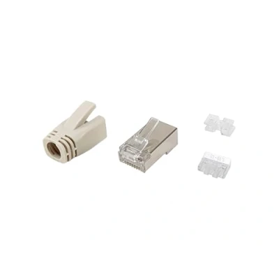 Afbeelding van Equip 121182 kabel connector RJ 45 Roestvrijstaal, Transparant, Wit