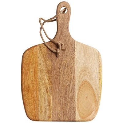 Afbeelding van KitchenCraft MasterClass Prep &amp; Serv Vierkant Antipasti Serveerplateau, Mangohout, ‎41 x 28 1,5 Centimeter, Bruin, MCWW17
