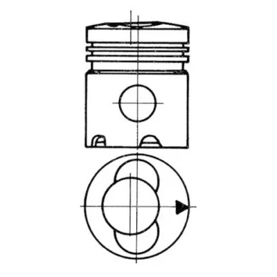 Afbeelding van Reparatieset, zuiger/cilinderbus KOLBENSCHMIDT 93535960
