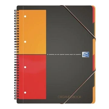 Afbeelding van Oxford INTERNATIONAL organiserbook, 160 bladzijden, ft A4+, geruit 5 mm schrift