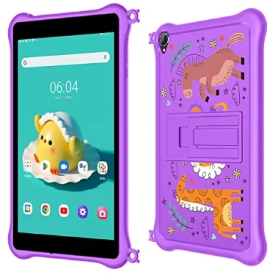 Afbeelding van Blackview Tab 5 Kids Android tablet 12, 8 inch met HD+ IPS display, Quad Core GB + 64 (1 TB externe SD kaart), batterij 5580 mAh, camera 0,3 MP 2 MP, WiFi Bluetooth, dubbele box, luidspreker,