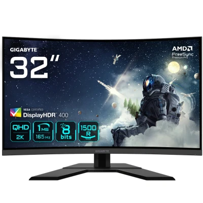 Afbeelding van Gigabyte G32QC A 32 Quad HD 165Hz Curved VA Gaming Monitor