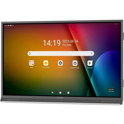 Afbeelding van ViewSonic 75 (3840x2160), EDLA, 40 Multi Point Touch, 7H, W128778013 (Multi 400nits, 8G RAM/64G Storage, OPSx1, Wi Fi slotx1, HDMI INx3, OUTx1, VGAx1)