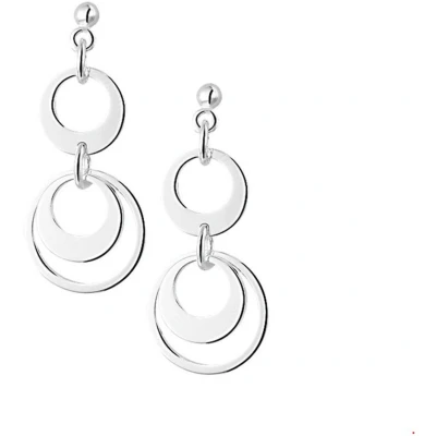 Afbeelding van Trendjuwelier huiscollectie Oorhangers Zilver Gerhodineerd Glanzend