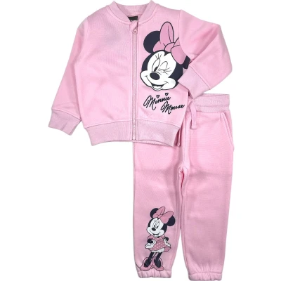 Afbeelding van Disney Minnie Mouse Set Joggingpak / Trainingspak Vrijetijdspak Roze Maat 116 (6 jaar)