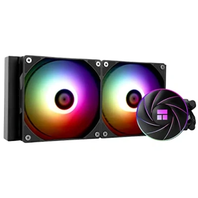 Afbeelding van Thermalright AQUA ELITE 240 ARGB CPU waterkoeler, met dubbele PWM ventilatoren, 1550 tpm snelheid, voor AMD/AM4/AM5 en Intel LGA1150/1151/1155/1156/1200/2011/1700(AE240 ARGB)