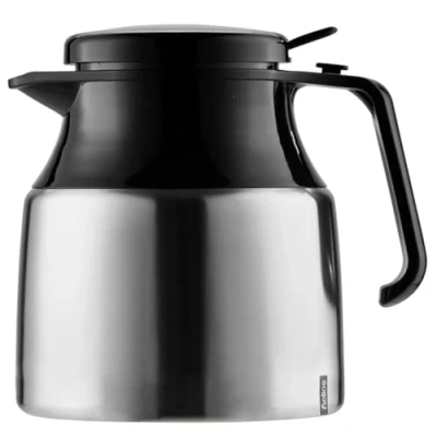Afbeelding van Helios Mondial Push roestvrijstalen isoleerkan, mat, 1,3 liter