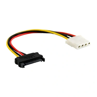 Afbeelding van InLine® SATA voedingsadapter, apparaatzijde naar 4 pins kabelzijde, 0,3m