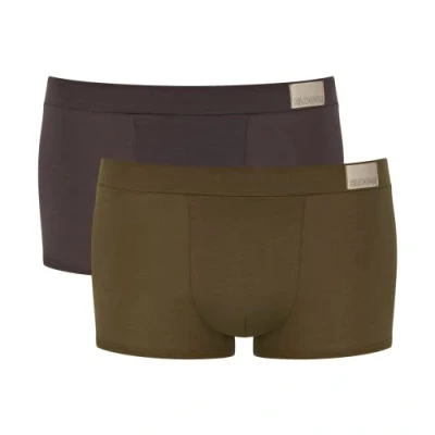 Afbeelding van Sloggi Men GO Natural C2P Hipster voor heren, brown dark combinatie, S (verpakking van 2)