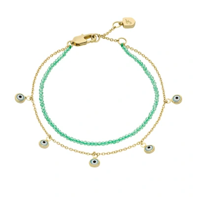 Afbeelding van Fossil Dames Armband goudkleurig