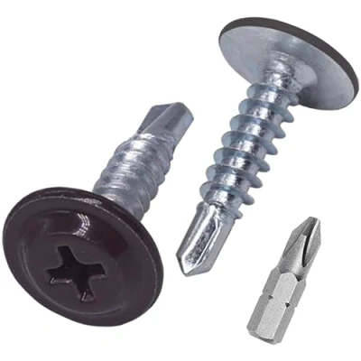 Afbeelding van SKIR&#039;CO (Pack van 150 stuks) Geschilderd 4,2 x 16 mm Zelfborende Schroeven, Phillips Gemodificeerde Truss Head, Plaatwerk Schroef, Wafer Head (150, Chocoladebruin RAL 8017)