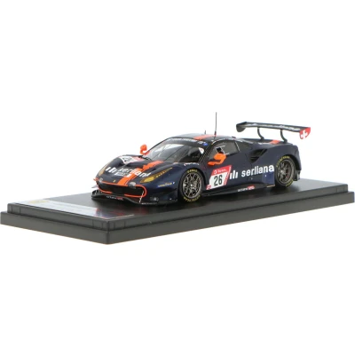 Afbeelding van De 1:43 Diecast Modelcar van Ferrari 488 GT3 Octane126 #26 24H Nurburgring 2020. coureurs waren B. Grossmann / S. Trummer J. Hirshi en L. Ludwig. fabrikant is Looksmart.