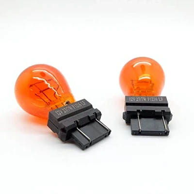 Afbeelding van 2 x 183 PY27/7W PCB Amber Indicator Auto Lampen 3157A 12 v 27/7 w
