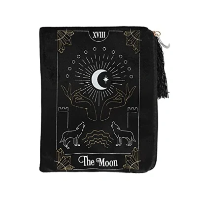 Afbeelding van Grindstore FT_51130 zakje met ritssluiting De Moon Tarot Card 1st. 30g, Zwart
