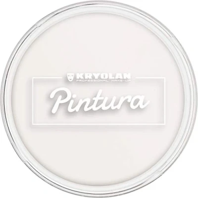 Afbeelding van Kryolan Pintura Water Color Make up 25 ml, kleur: wit, wasbaar, veganistisch, zonder parfum, parabenen, glutenvrij ideaal voor kinderen, feest, carnaval &amp; Halloween