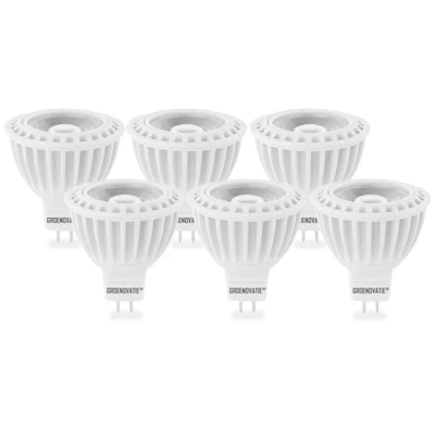 Afbeelding van GU5.3 / MR16 Dimbare LED Spot COB 5W Warm Wit 6 Pack