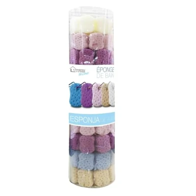 Afbeelding van FORNOR 15033 badspons, 5 kleuren, met touw, 14 x